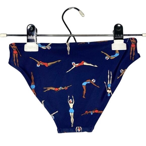 aerie Aquabatix Diver Bikini Bottoms XXS Navy Blue Swimwear Novelty Rare Women's - Picture 8 of 8